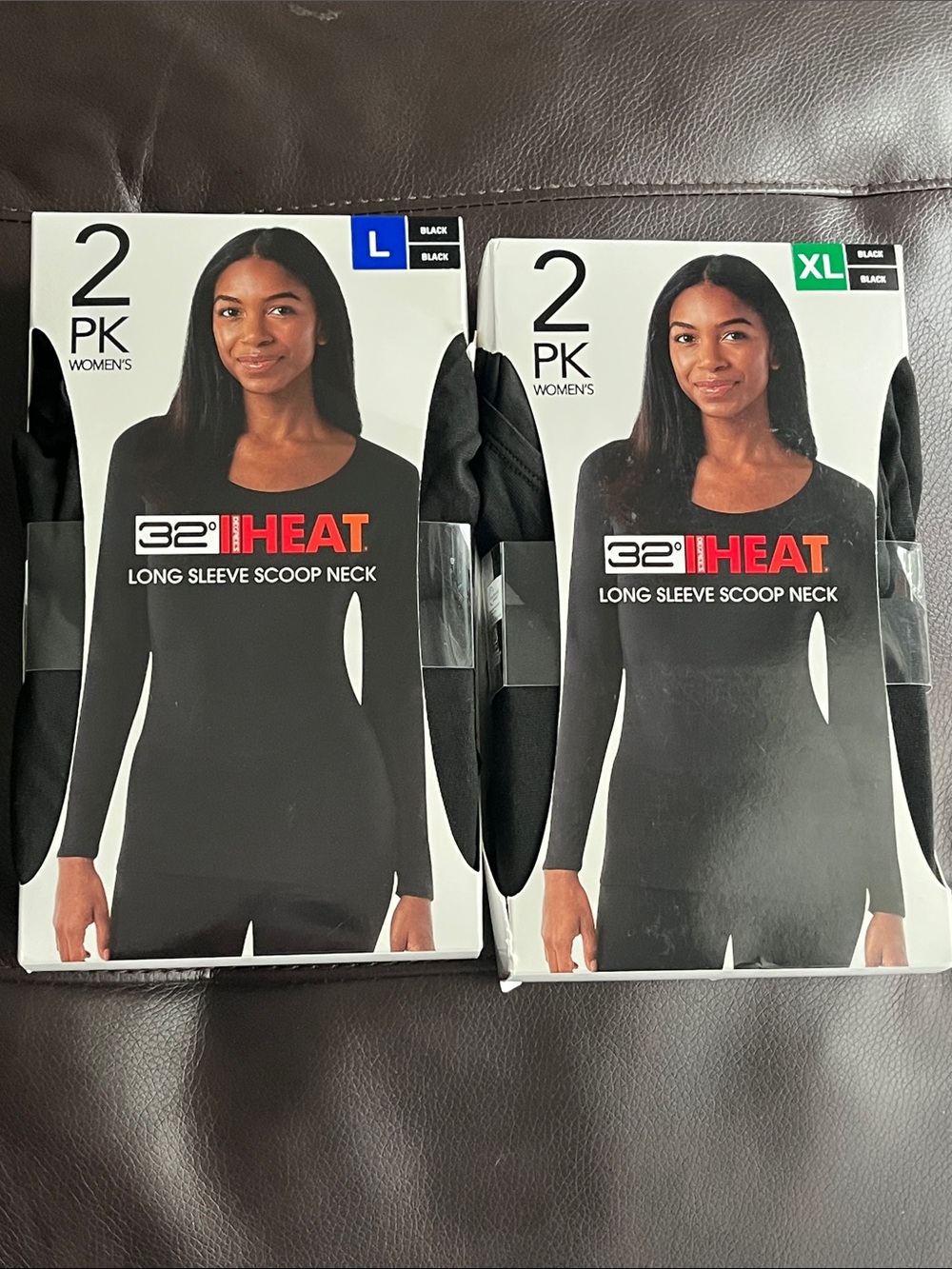 32° Heat Women's Long Sleeve Scoop Neck (2 Pack)